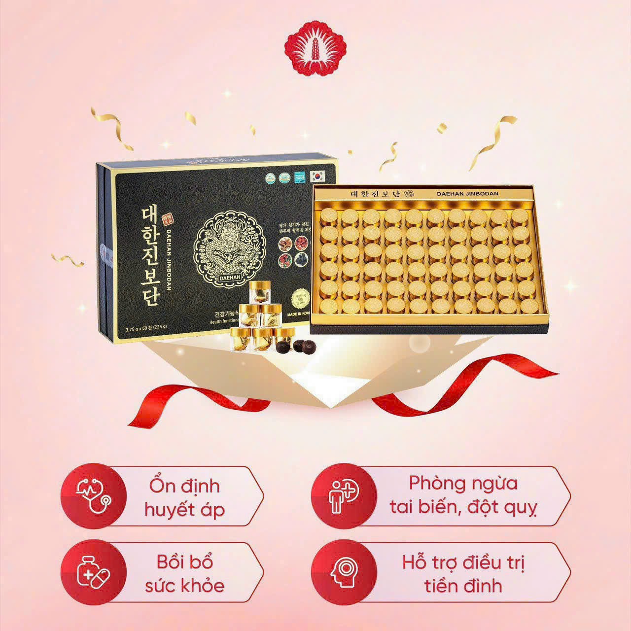 An cung chính phủ rồng vàng Daehan Jinbodan - 60 viên