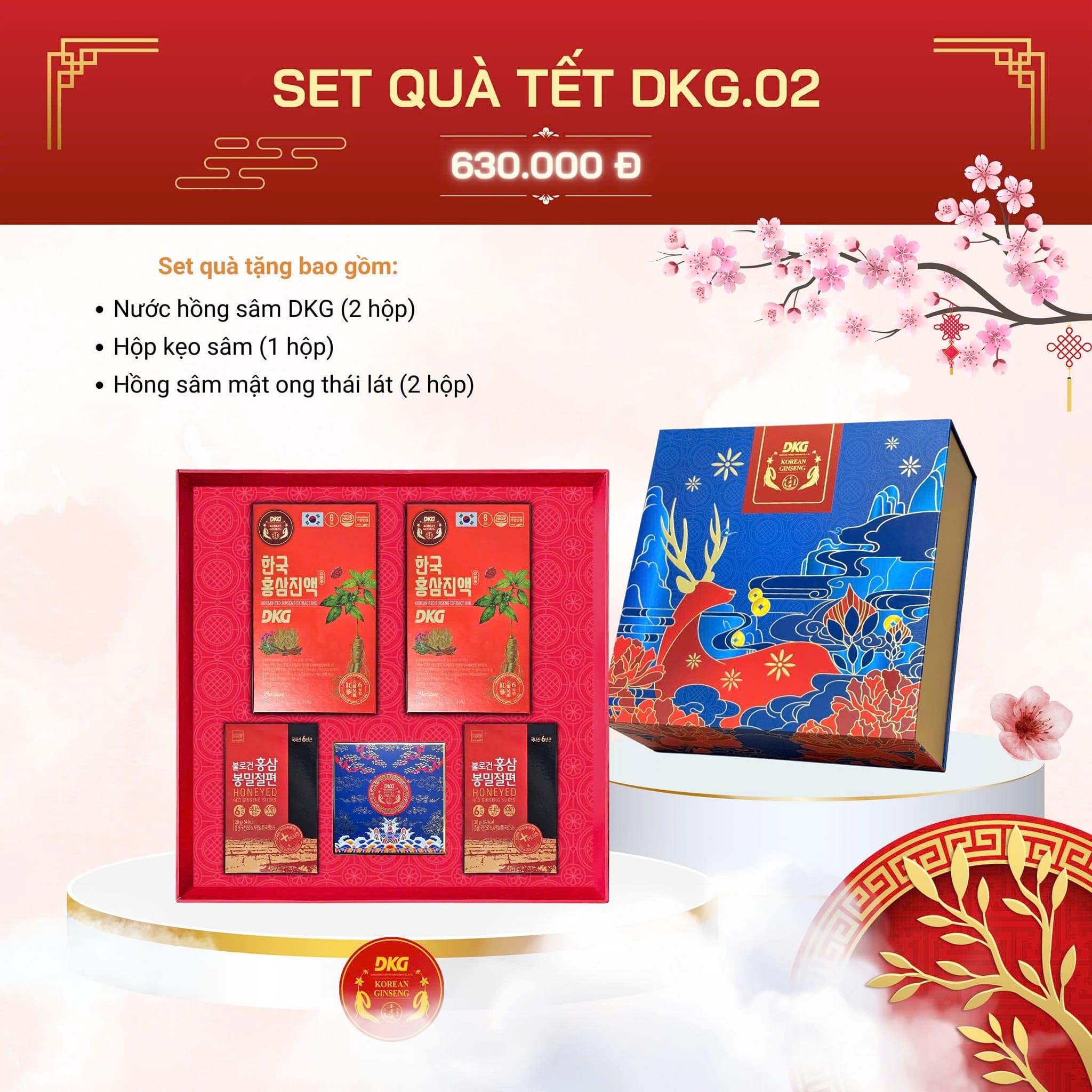 SET QUÀ TẾT HỒNG SÂM DKG 630