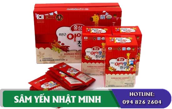 Nước Hồng Sâm Trẻ Em Hươu Cao Cổ Bio 30 Gói Giúp Trẻ Phát Triển