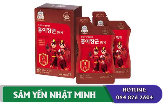 Nước Hồng Sâm Trẻ Em KGC Kid Tonic Step 3 ( Cho trẻ 8 - 10 tuổi)