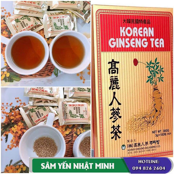 Trà Hồng Sâm Okinsam Hàn Quốc hộp 100 gói