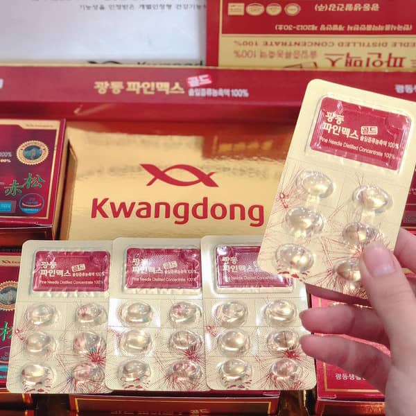 Tinh Dầu Thông Đỏ Kwangdong 120 Viên hoàn hảo cho sức khỏe