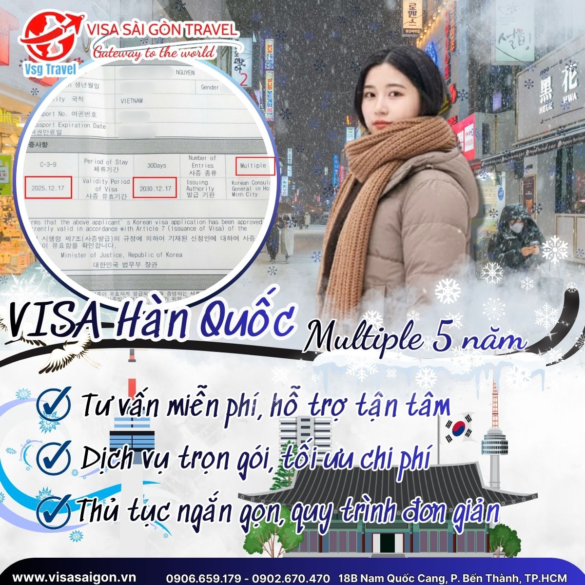 ✨CHÚC MỪNG VỊ KHÁCH SỞ HỮU "TẤM VÉ QUYỀN LỰC" - VISA HÀN QUỐC MULTI 5 NĂM! 💎