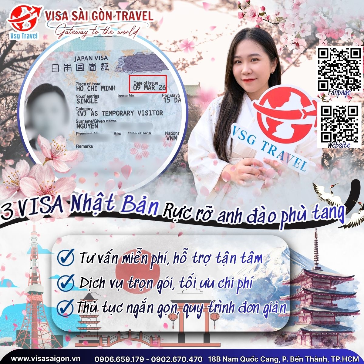 🌸 RỰC RỠ MÙA HOA ANH ĐÀO: CHÚC MỪNG 3 VISA NHẬT BẢN CHÍNH THỨC APPROVE! 🌸