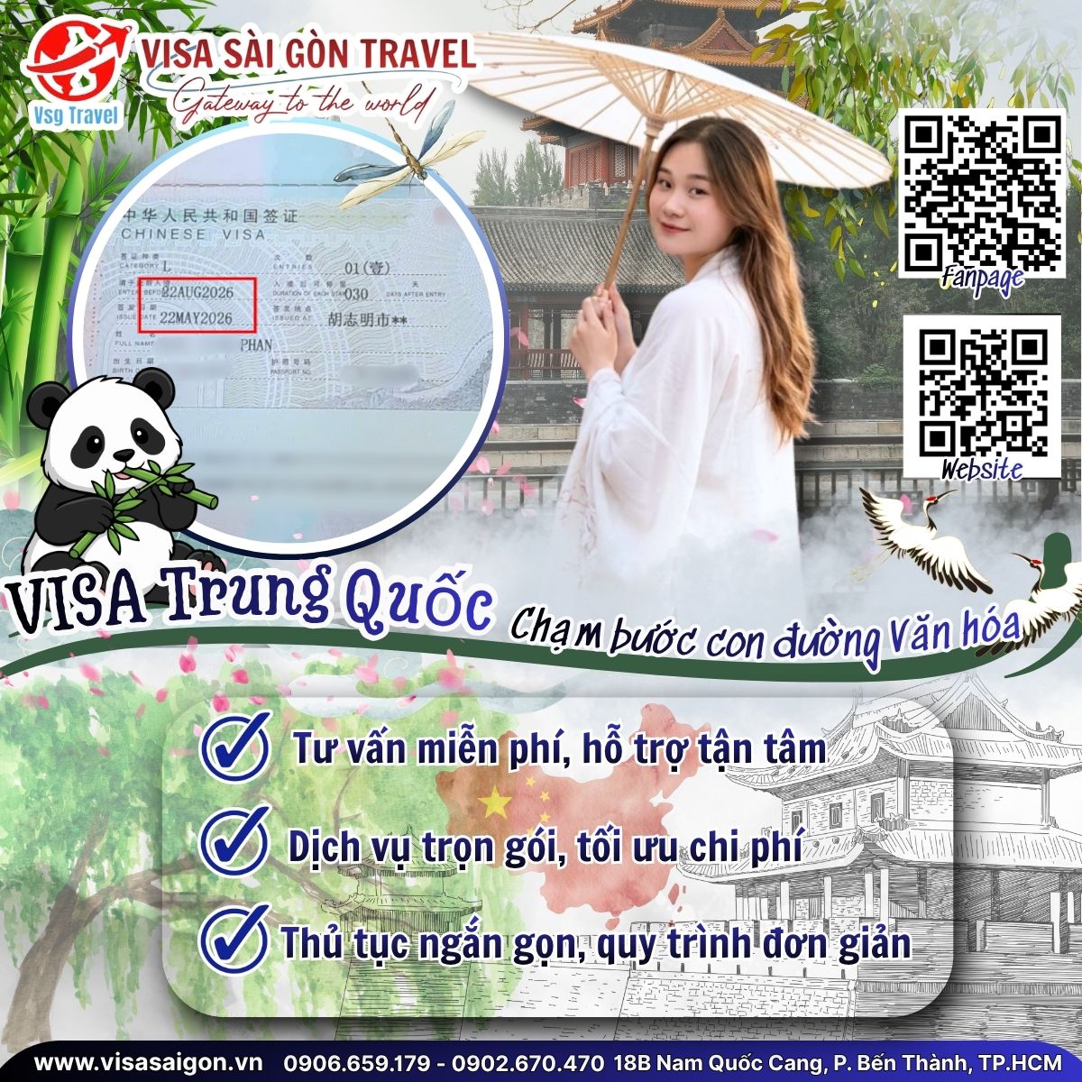 DẠO BƯỚC CON ĐƯỜNG PHỒN VINH: CHÚC MỪNG VISA TRUNG QUỐC ĐÃ CẬP BẾN!