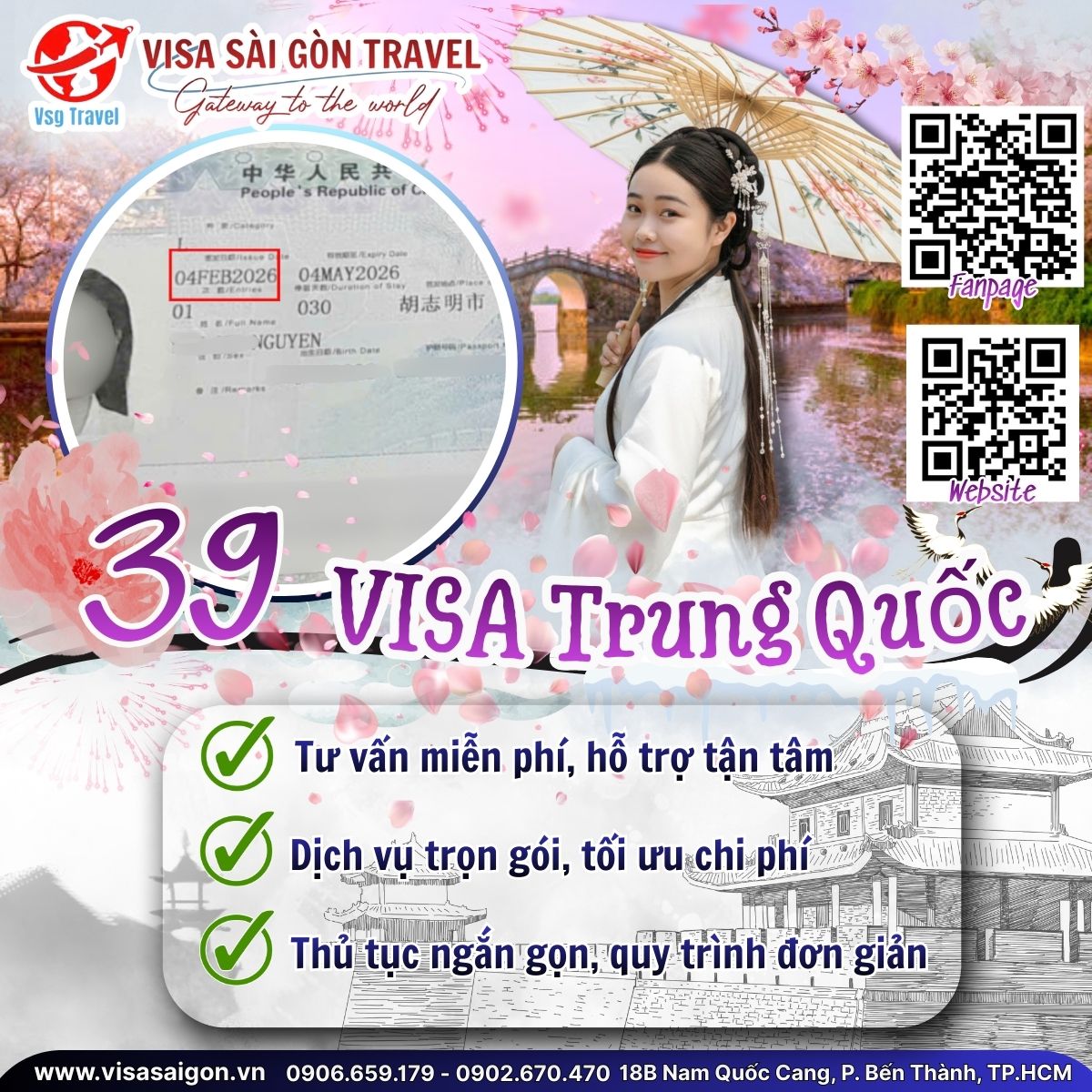 🌸 DƯỚI TÁN ĐÀO XUÂN: CHÚC MỪNG 39 VISA TRUNG QUỐC "VỀ ĐÍCH" RỰC RỠ!