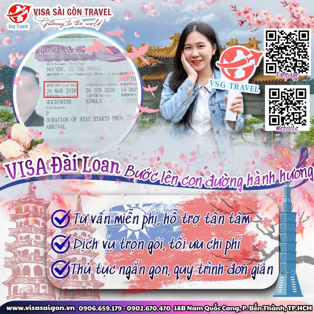 🙏 CHẠM TAY VÀO MIỀN ĐẤT PHẬT: CHÚC MỪNG 1 VISA ĐÀI LOAN "VƯỢT ẢI" THÀNH CÔNG!