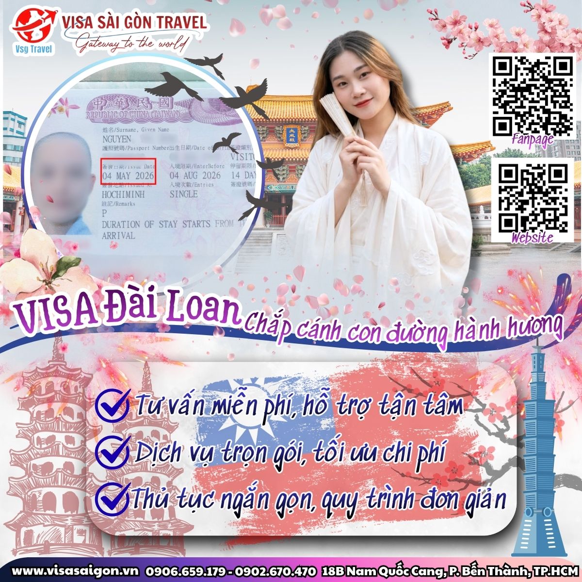🙏 CHẶN ĐƯỜNG AN YÊN - CỬA PHẬT TỪ BI: CHÚC MỪNG VISA ĐÀI LOAN ĐÃ CẬP BẾN!
