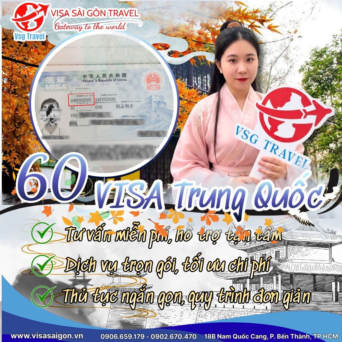 🥳 CHÚC MỪNG 60 VISA TRUNG QUỐC ĐƯỢC APPROVED - HƯỚNG ĐẾN XỨ SỞ TRUNG HOA ĐA DẠNG SẮC MÀU!