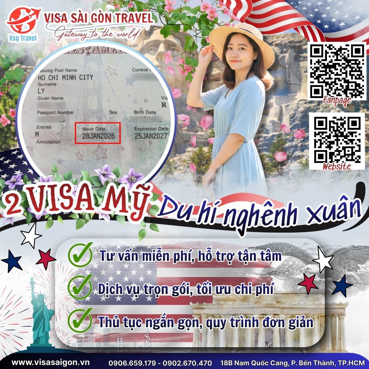 NGHÊNH XUÂN XỨ CỜ HOA: CHÚC MỪNG 2 TẤM VISA MỸ CHÍNH THỨC "CẬP BẾN"!