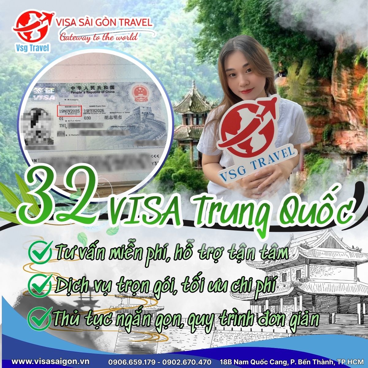 CHÚC MỪNG THÊM 32 VỊ KHÁCH NHẬN ĐƯỢC VISA TRUNG QUỐC! NỐI TIẾP GIẤC MƠ KHÁM PHÁ ĐẠI LỤC TRUNG HOA!