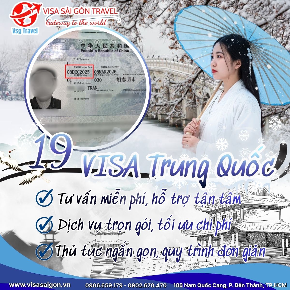 ❄️ NGƯỢC DÒNG THỜI GIAN ĐỂ ĐÓN TUYẾT CÙNG 19 CHIẾC VISA TRUNG QUỐC! ☃️