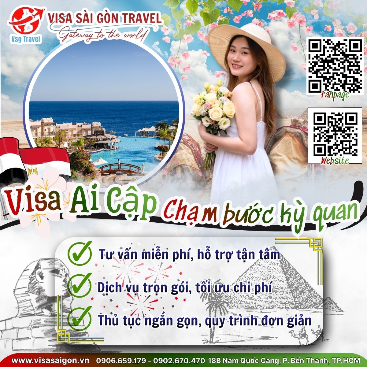 🏛️ CHẠM BƯỚC VÀO KỲ QUAN THẾ GIỚI: CHÚC MỪNG VỊ CHỦ NHÂN MỚI CỦA VISA AI CẬP! 🏛️