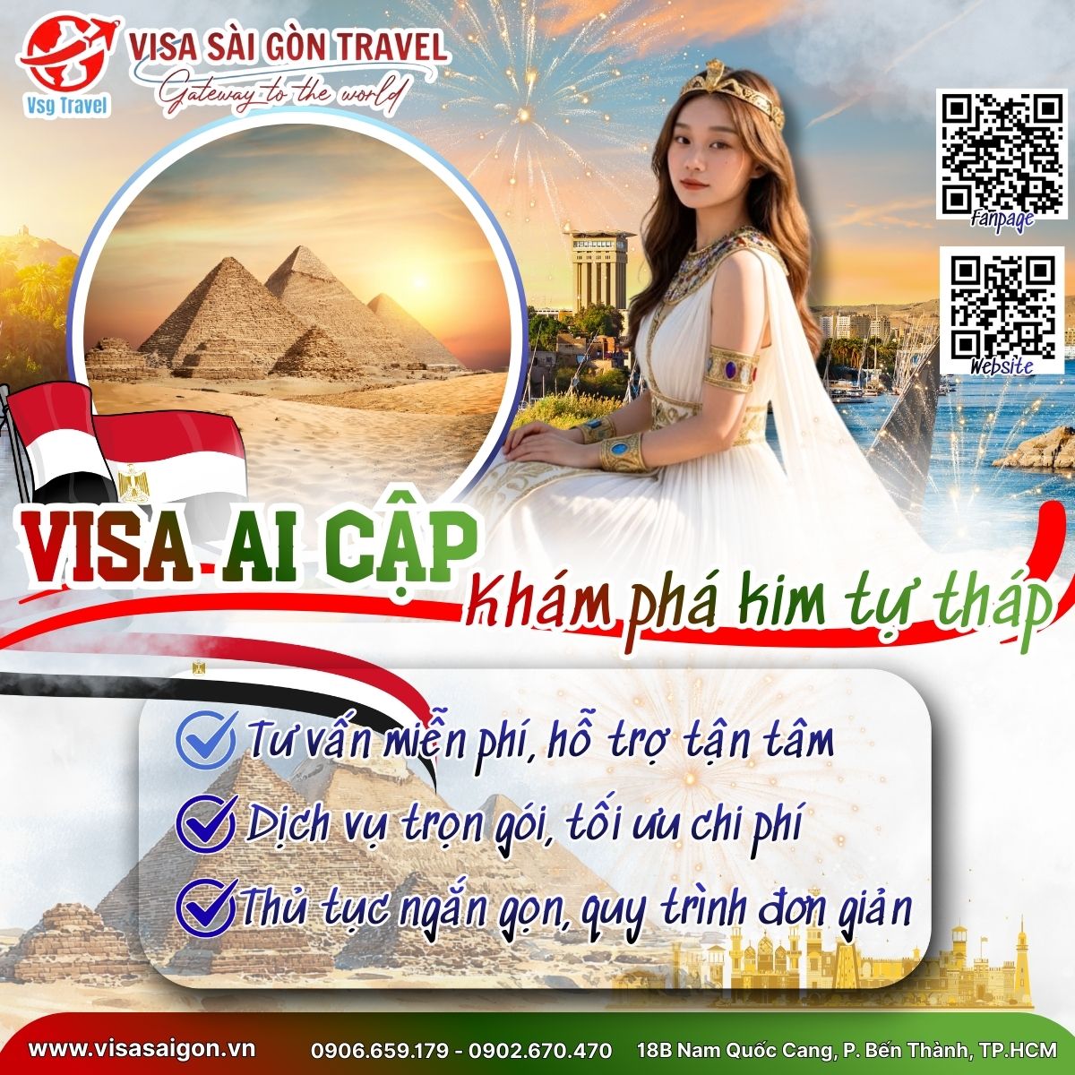 🏛️ CHINH PHỤC VÙNG ĐẤT PHARAOH VÀ KIM TỰ THÁP: CHÚC MỪNG TẤM VISA AI CẬP CÔNG TÁC ĐÃ VỀ TAY!
