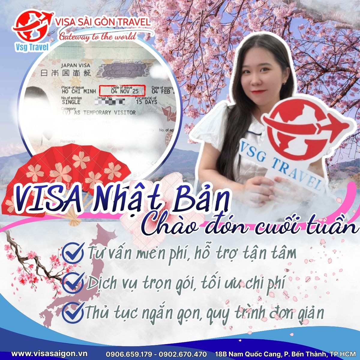 CHÀO NGÀY THỨ 7 CUỐI TUẦN CÙNG CHIẾC VISA NHẬT BẢN SIÊU XỊN XÒ!