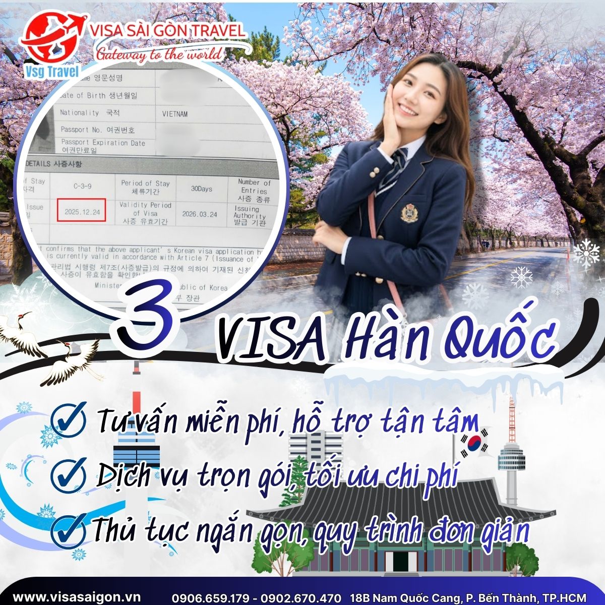 CHÚC MỪNG 3 CHIẾC VISA HÀN QUỐC - KHỞI ĐẦU NĂM MỚI THUẬN LỢI TẠI XỨ SỞ KIM CHI! 🌸