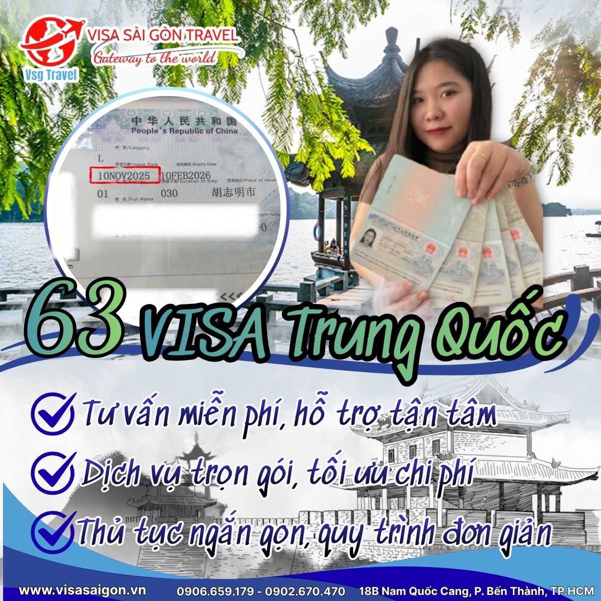 63 CHIẾC VISA TRUNG QUỐC TIẾP TỤC CẬP BẾN VISA SÀI GÒN