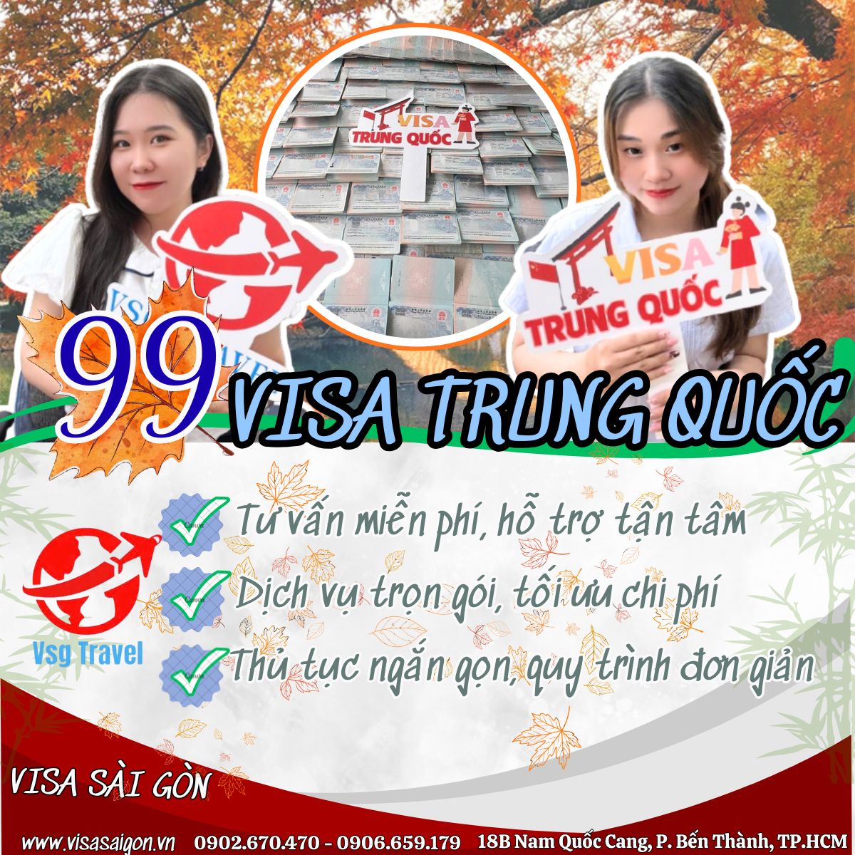 99 CHIẾC VISA TRUNG QUỐC – CON SỐ MAY MẮN NHẤT NGÀY HÔM NAY!