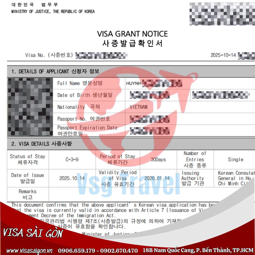 CHÚC MỪNG 14 VỊ DU KHÁCH ĐÃ MỞ KHÓA ĐƯỢC VISA HÀN QUỐC!