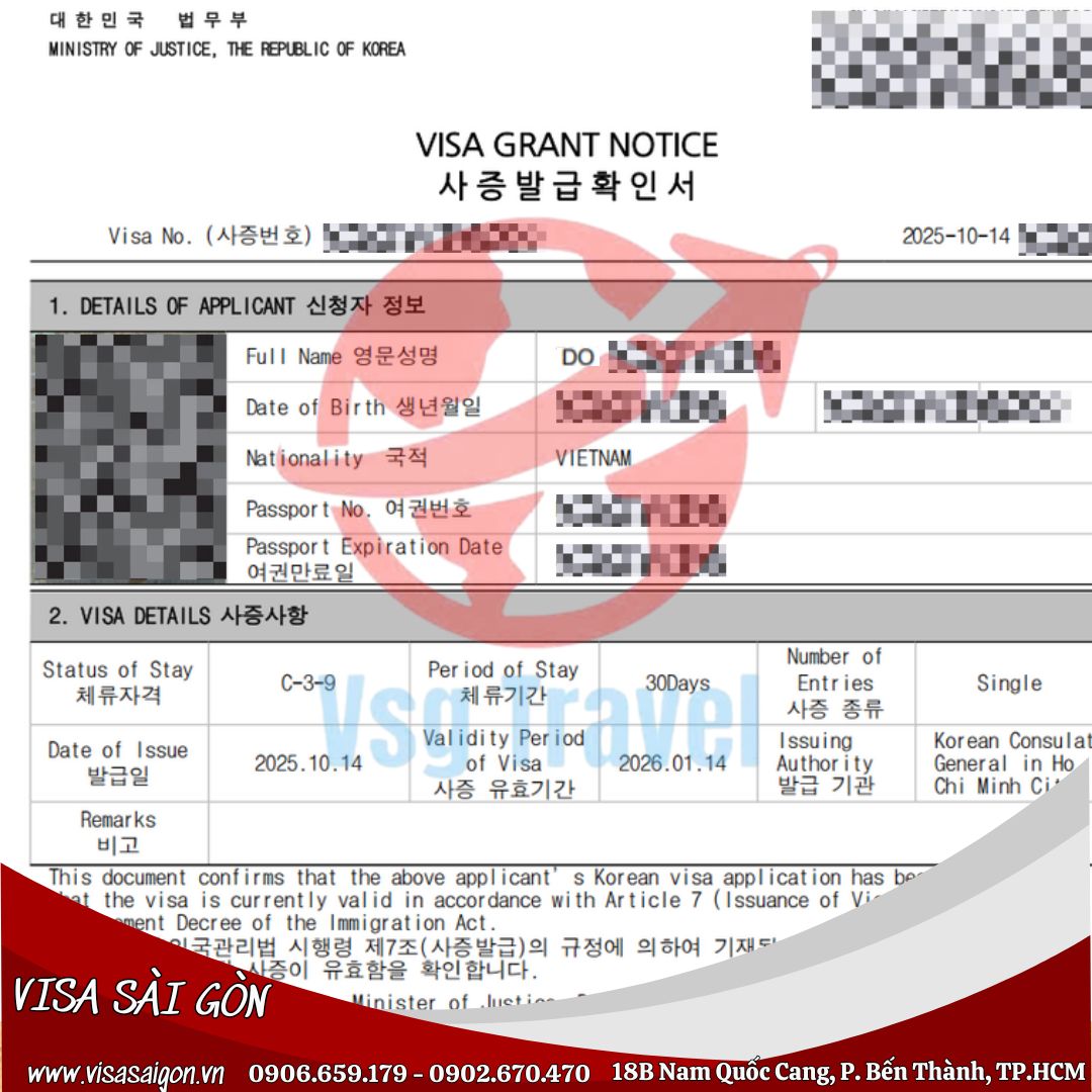 CHÚC MỪNG 14 VỊ DU KHÁCH ĐÃ MỞ KHÓA ĐƯỢC VISA HÀN QUỐC!