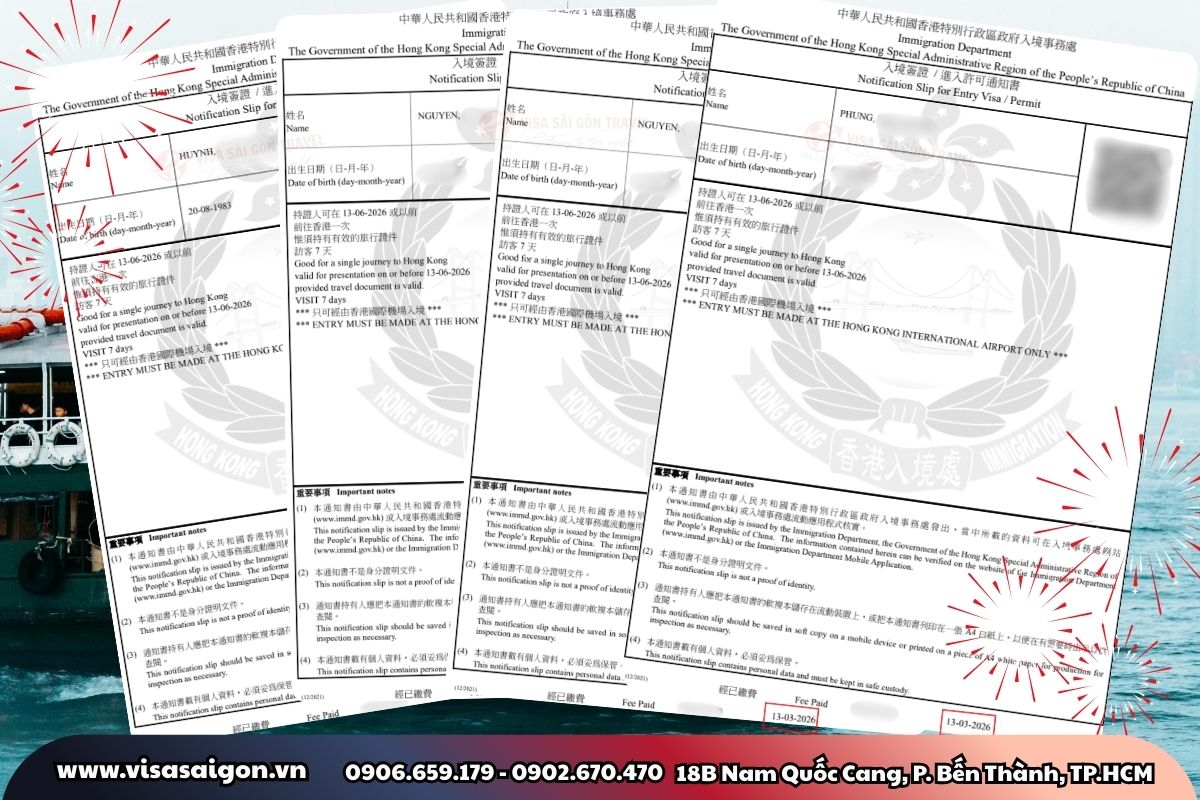 ĐẠI NÁO XỨ SỞ HƯƠNG CẢNG: CHÚC MỪNG 8 VISA HỒNG KÔNG CHÍNH THỨC "CẬP BẾN"!