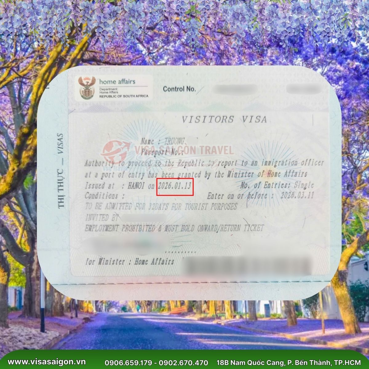 🌿 CHÚC MỪNG VISA NAM PHI: ĐÓN NẮNG PHƯƠNG NAM, KHAI XUÂN TẠI PRETORIA! 🌍