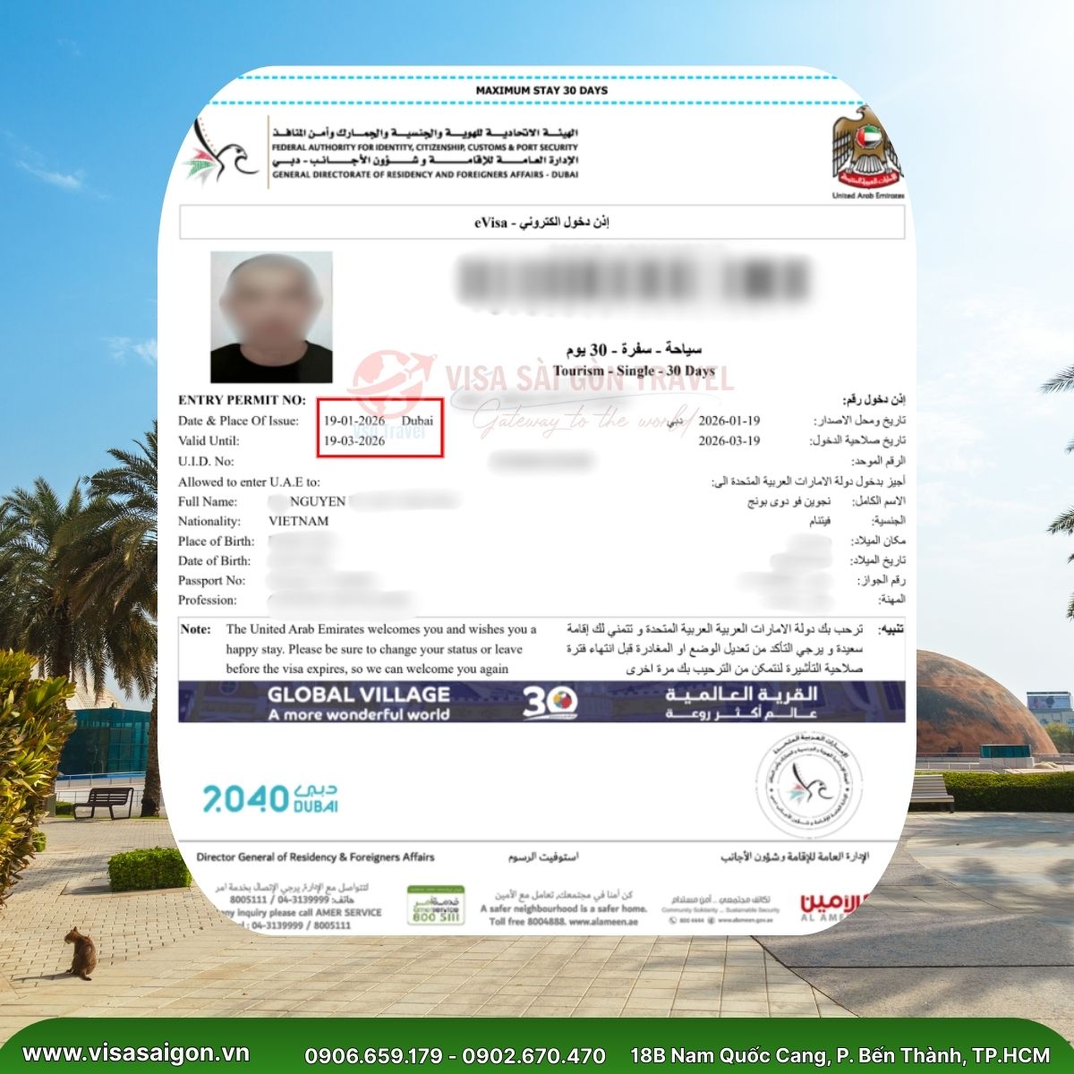 ✨ CHÚC MỪNG CHỦ NHÂN VISA DUBAI: SẴN SÀNG CHẠM TAY VÀO "VÙNG ĐẤT DÁT VÀNG"!