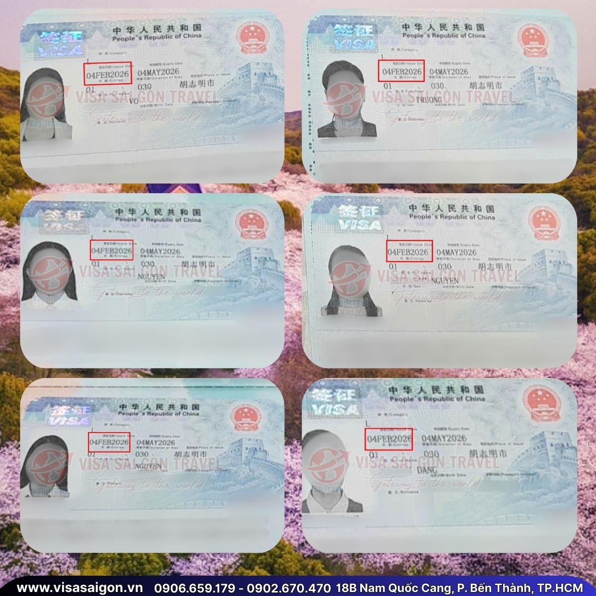 🌸 DƯỚI TÁN ĐÀO XUÂN: CHÚC MỪNG 39 VISA TRUNG QUỐC "VỀ ĐÍCH" RỰC RỠ!