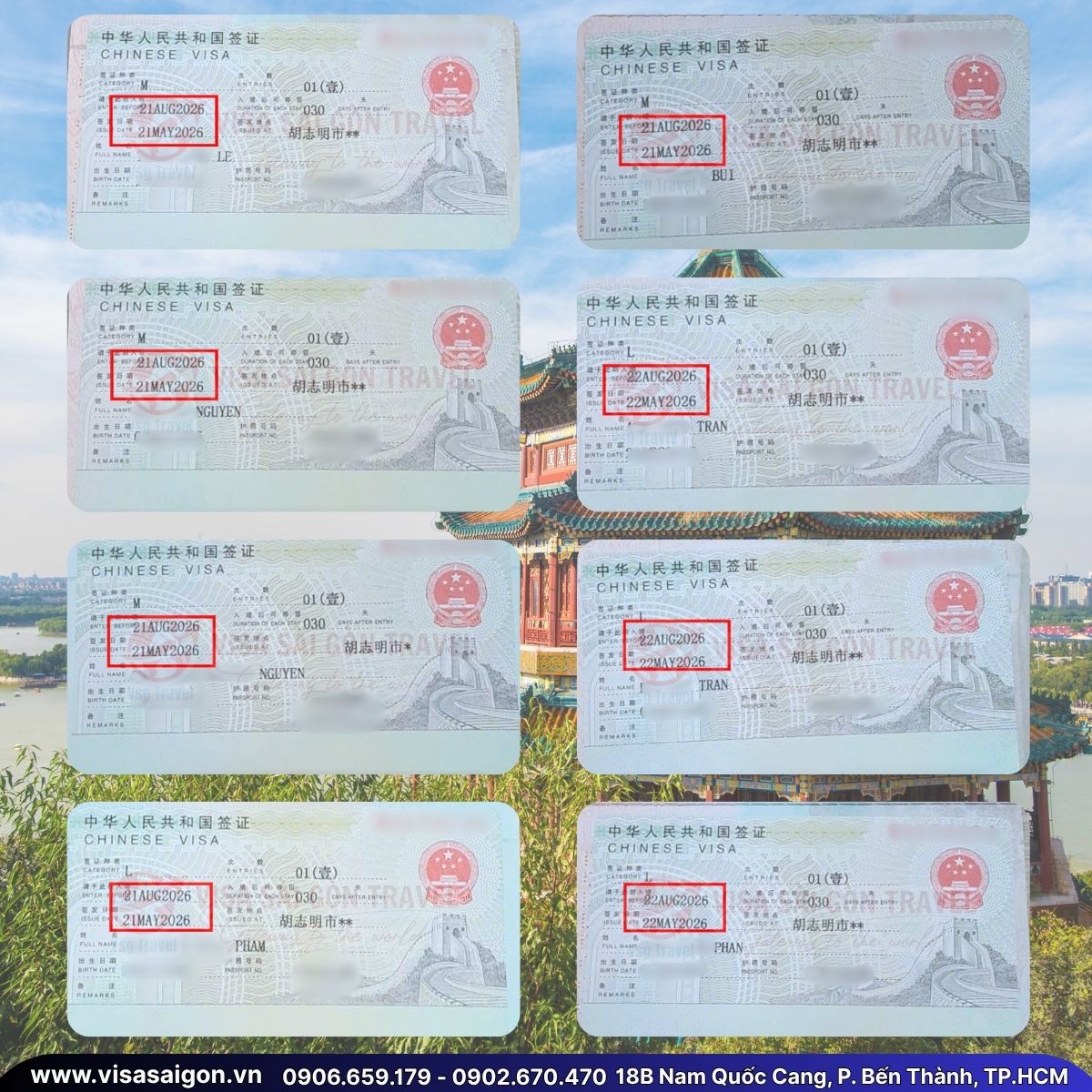 DẠO BƯỚC CON ĐƯỜNG PHỒN VINH: CHÚC MỪNG VISA TRUNG QUỐC ĐÃ CẬP BẾN!