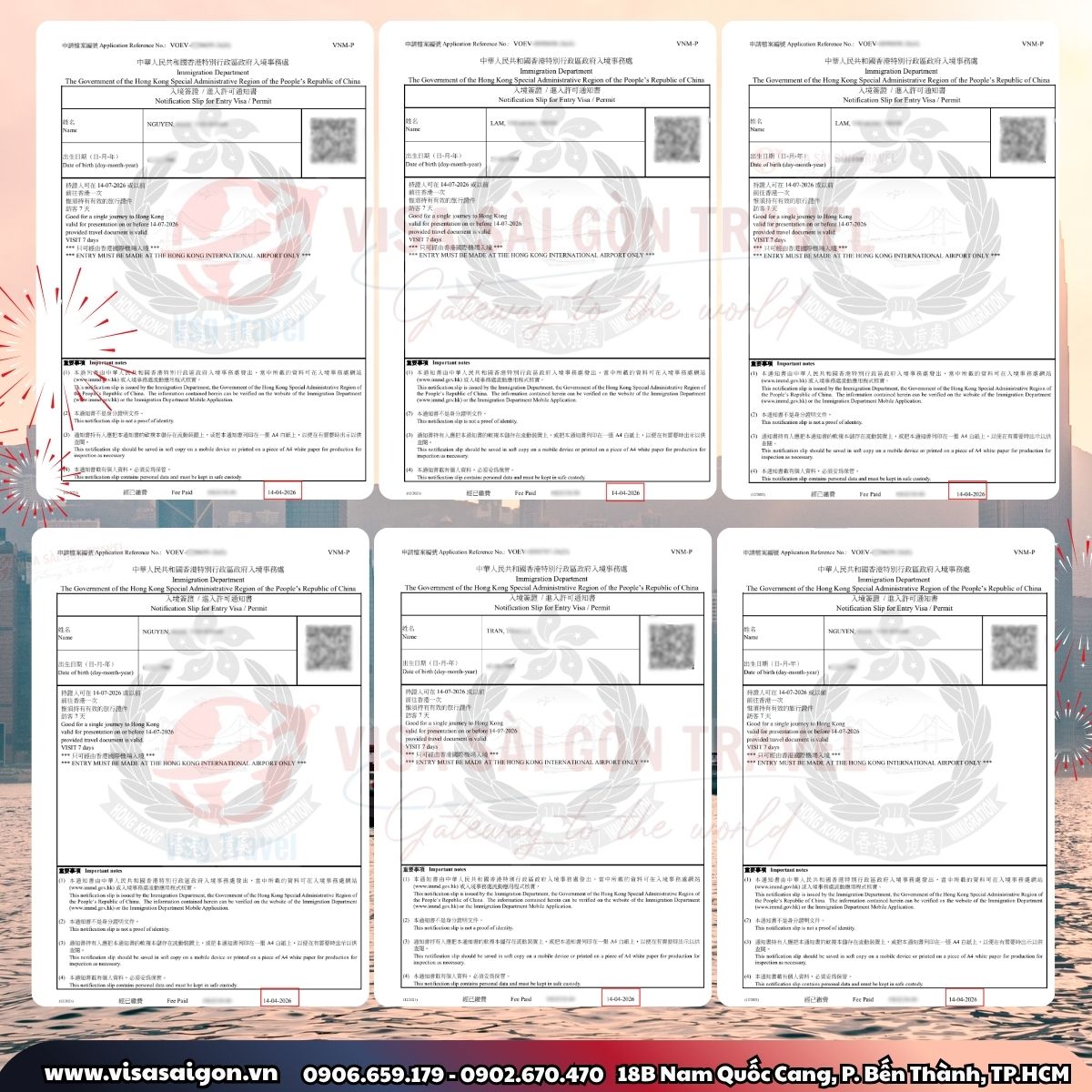 🔥HƯƠNG CẢNG VẪY GỌI: CHÚC MỪNG NHỮNG TẤM VISA HONGKONG "VƯỢT ẢI" THÀNH CÔNG!