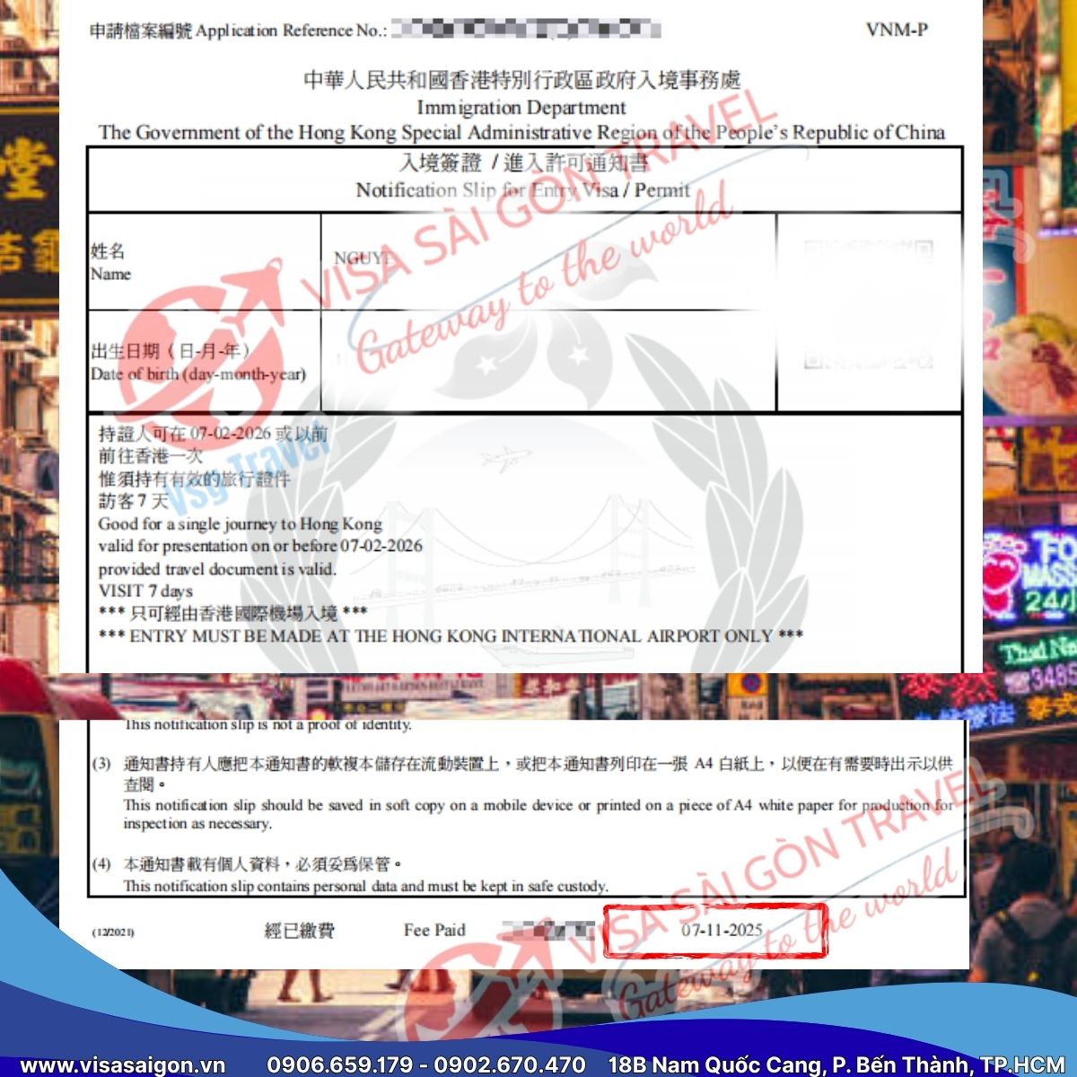 VISA HỒNG KÔNG DONE TRONG 3 NGÀY? CHUYỆN LẠ CÓ THẬT!