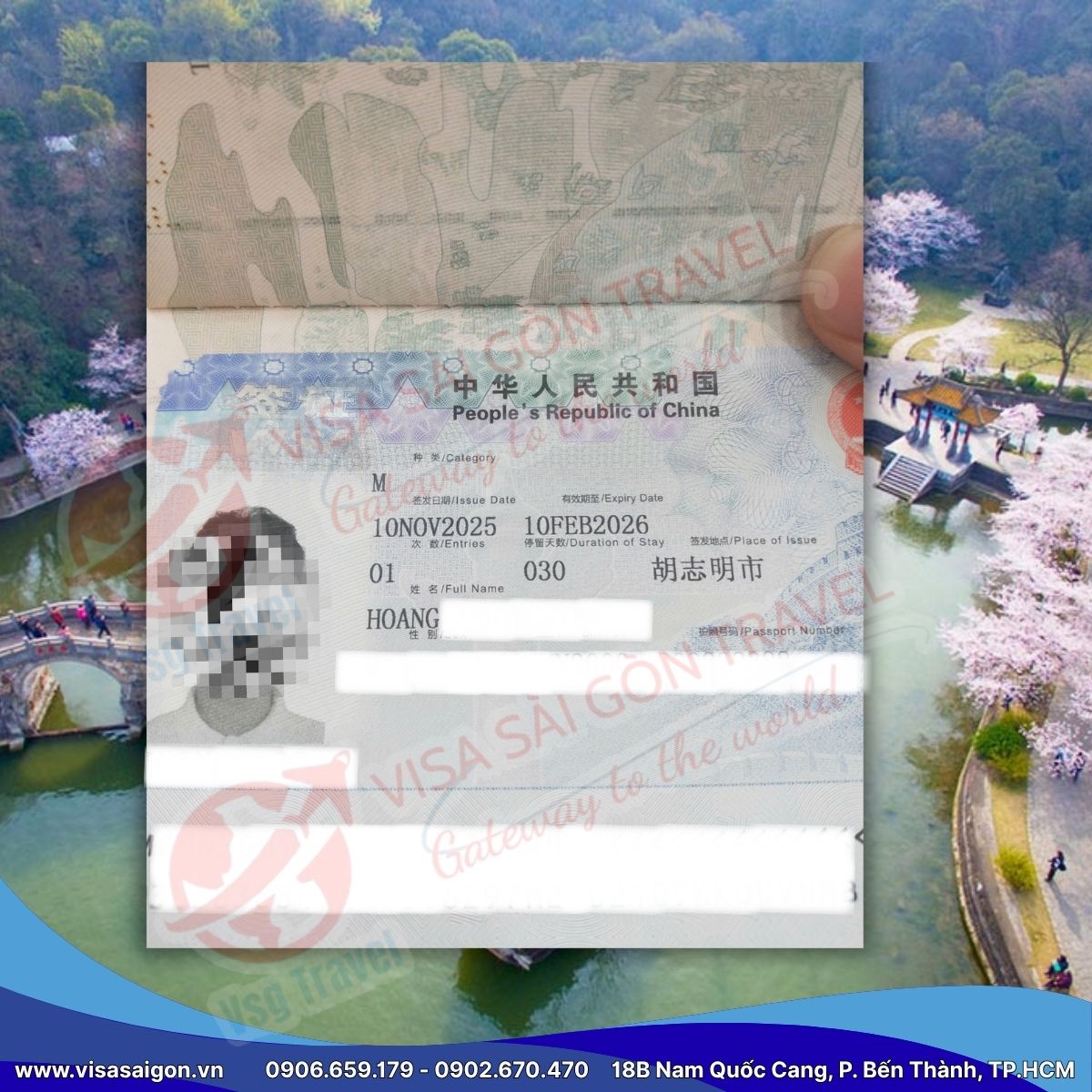 HƯỚNG ĐẾN CUỐI TUẦN CÙNG 42 BỘ HỒ SƠ VISA TRUNG QUỐC ĐƯỢC APPROVED TẠI VISA SÀI GÒN!