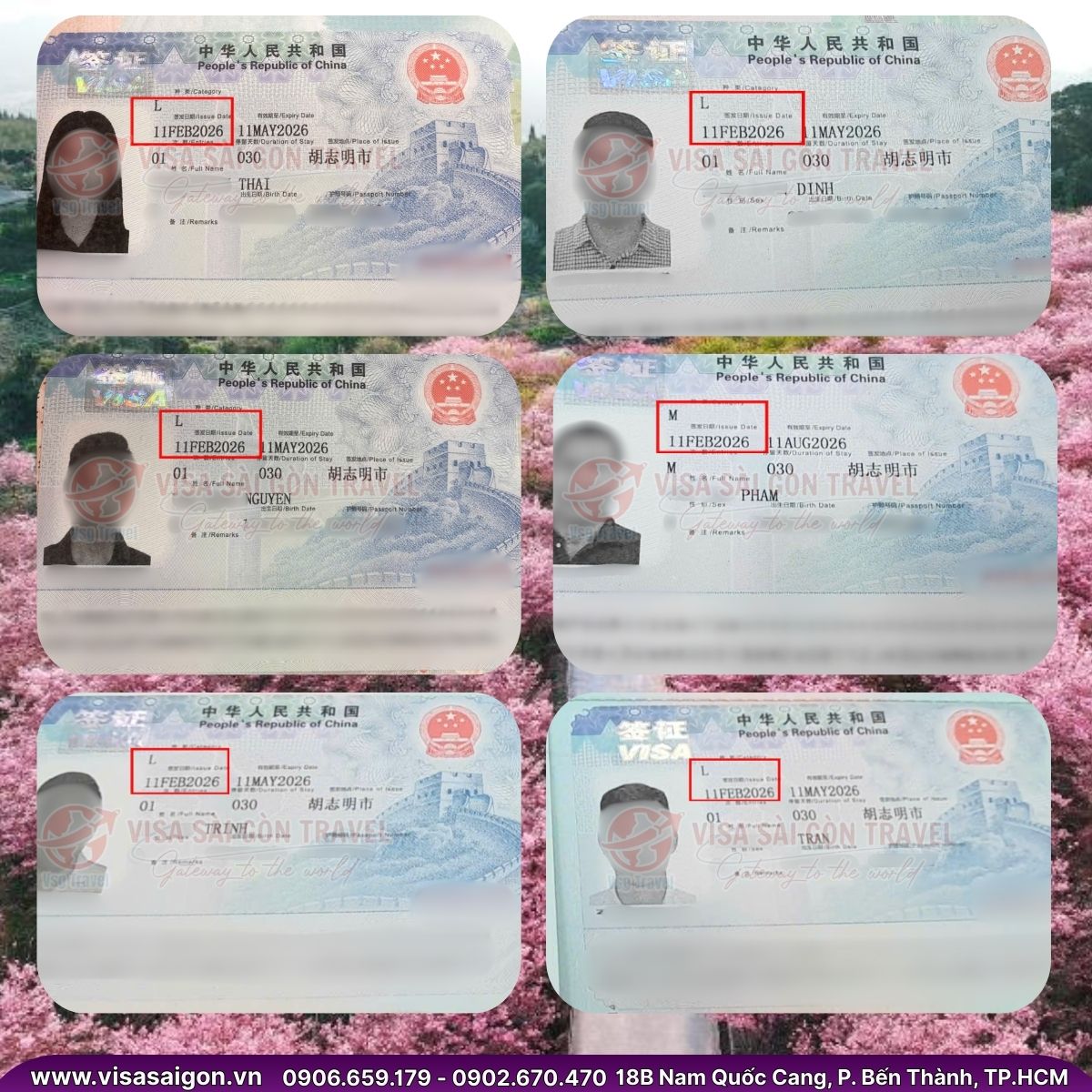 🌸 KHAI XUÂN ĐẠI THẮNG: 32 VISA TRUNG QUỐC "VƯỢT ẢI" TIẾN ĐẾN MÙA HOA RỰC RỠ TẠI TRUNG HOA! 🌸