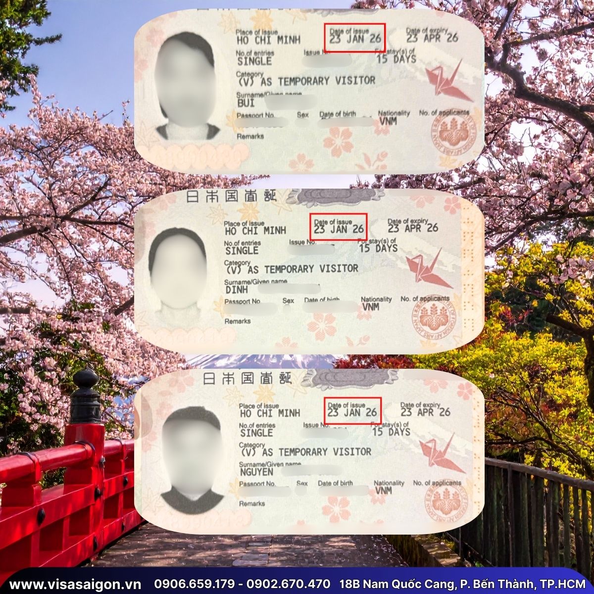 🌸 DU HÍ XỨ PHÙ TANG: CHÚC MỪNG 3 VISA NHẬT BẢN "VƯỢT ẢI" TRƯỚC THỀM NGUYÊN ĐÁN! 🌸