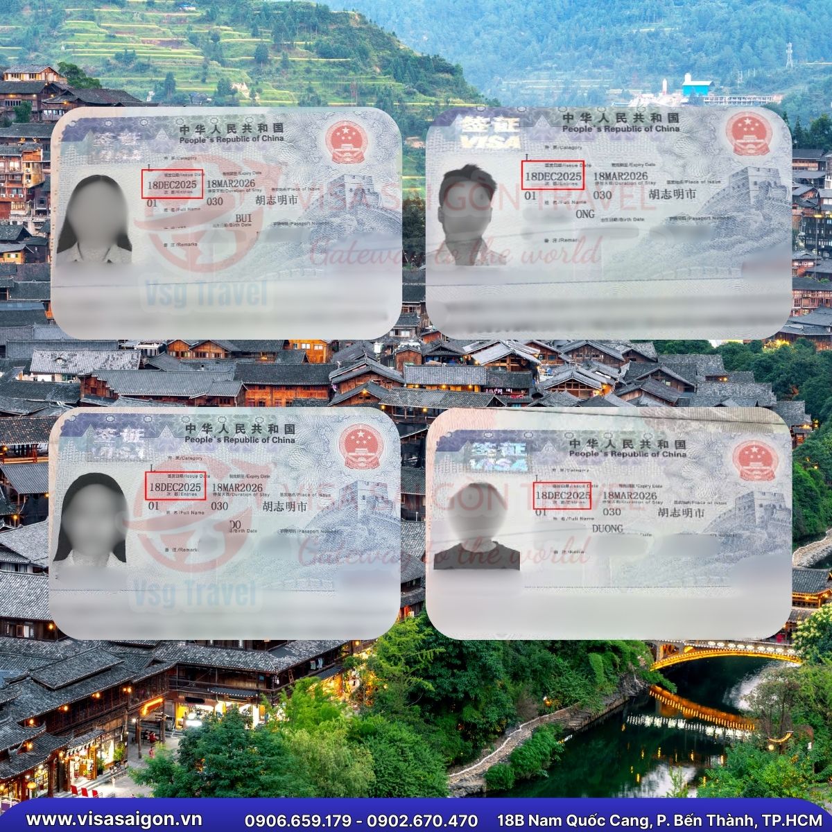 🎊 CHÚC MỪNG 24 CHIẾC VISA TRUNG QUỐC "VƯỢT ẢI" THÀNH CÔNG RỰC RỠ! 🎊