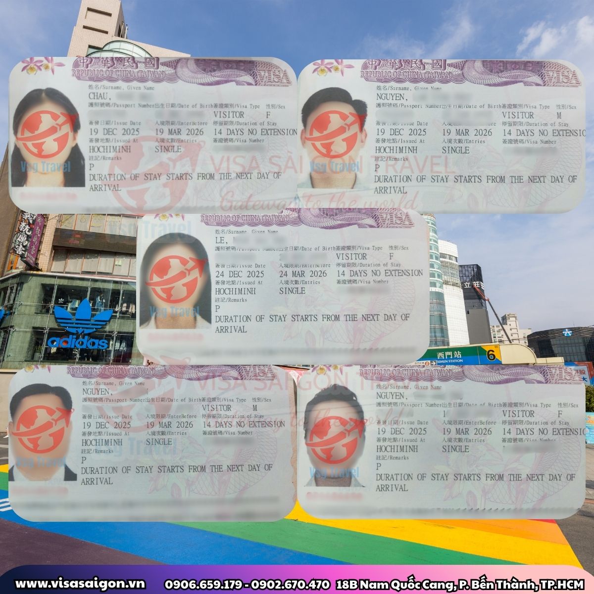 CHÚC MỪNG 5 CHỦ NHÂN MỚI CỦA VISA ĐÀI LOAN - KHÉP LẠI NĂM CŨ TRỌN VẸN! ✨