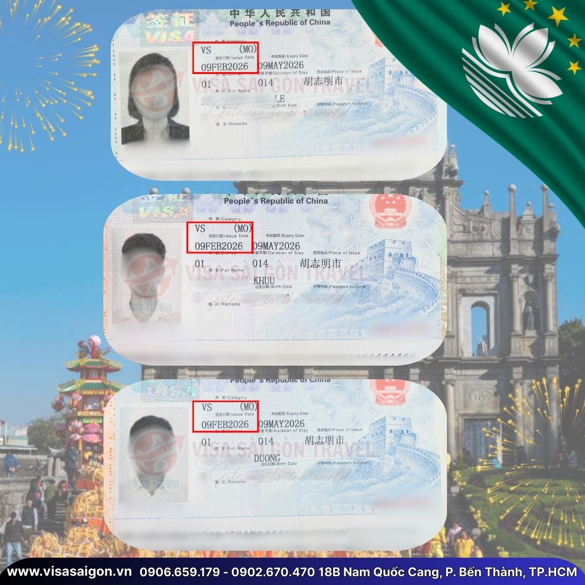 🏮 6 VISA MACAU "VƯỢT ẢI" THÀNH CÔNG: DẠO CHƠI XA HOA DỊP TẾT NGUYÊN ĐÁN!
