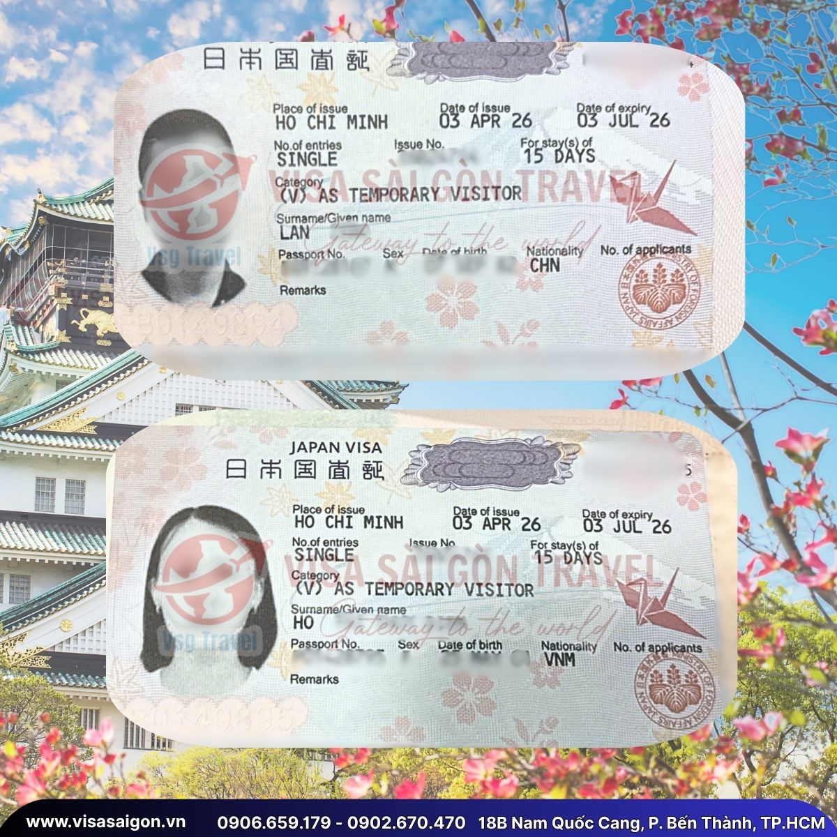 🌸 CÙNG NHAU DẠO BƯỚC DƯỚI CÁNH HOA RƠI: CHÚC MỪNG CẶP ĐÔI SỞ HỮU VISA NHẬT BẢN!🌸