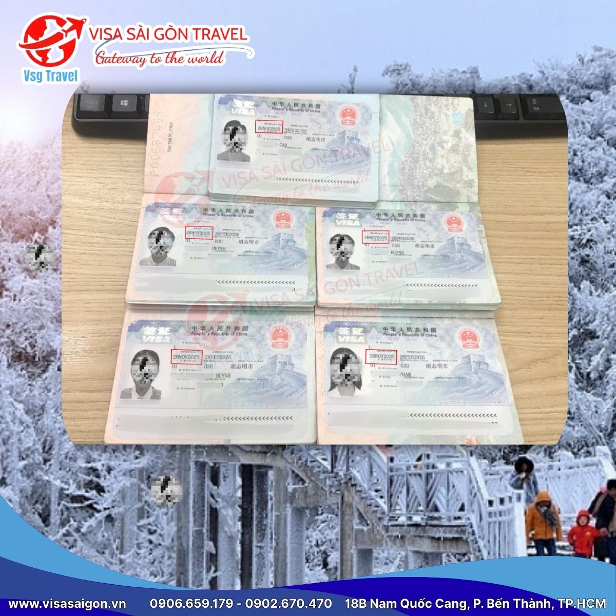CHÀO THÁNG 12, ĐÓN MÙA ĐÔNG VỀ CÙNG 25 CHIẾC VISA TRUNG QUỐC ĐƯỢC DUYỆT!🎊