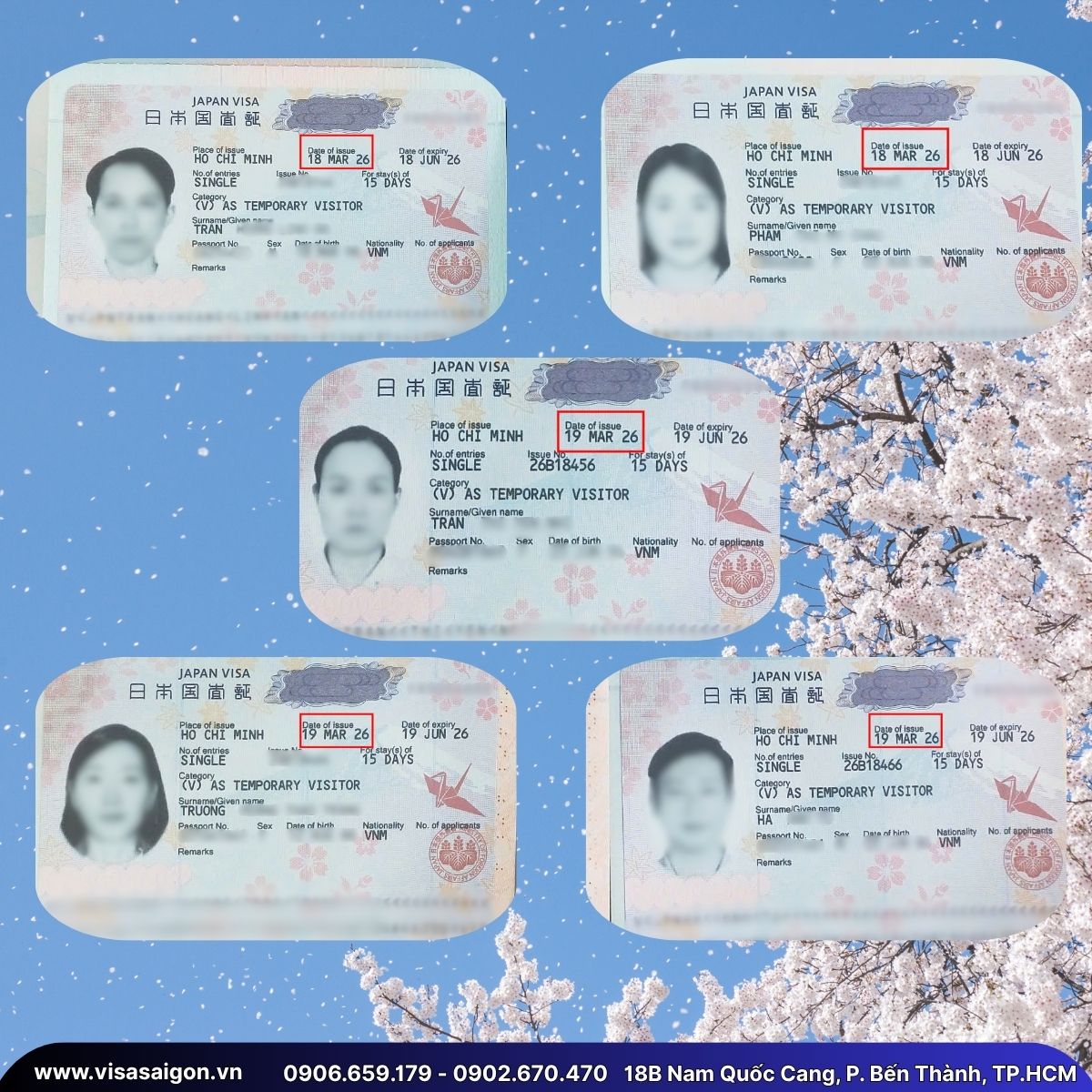 🌸 ĐỪNG LỠ HẸN VỚI MÙA HOA: CHÚC MỪNG 5 VISA NHẬT BẢN CHÍNH THỨC APPROVE!