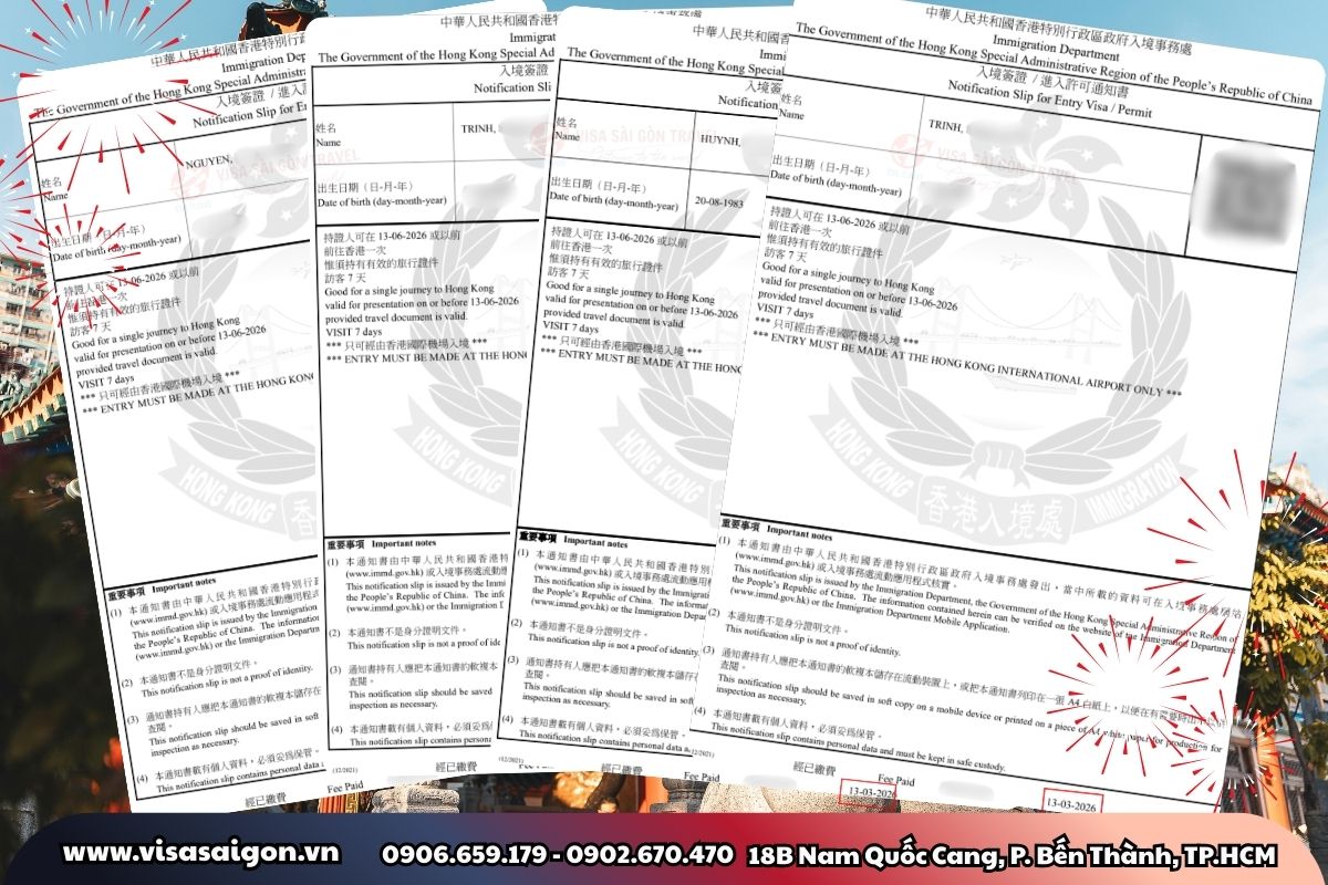 ĐẠI NÁO XỨ SỞ HƯƠNG CẢNG: CHÚC MỪNG 8 VISA HỒNG KÔNG CHÍNH THỨC "CẬP BẾN"!