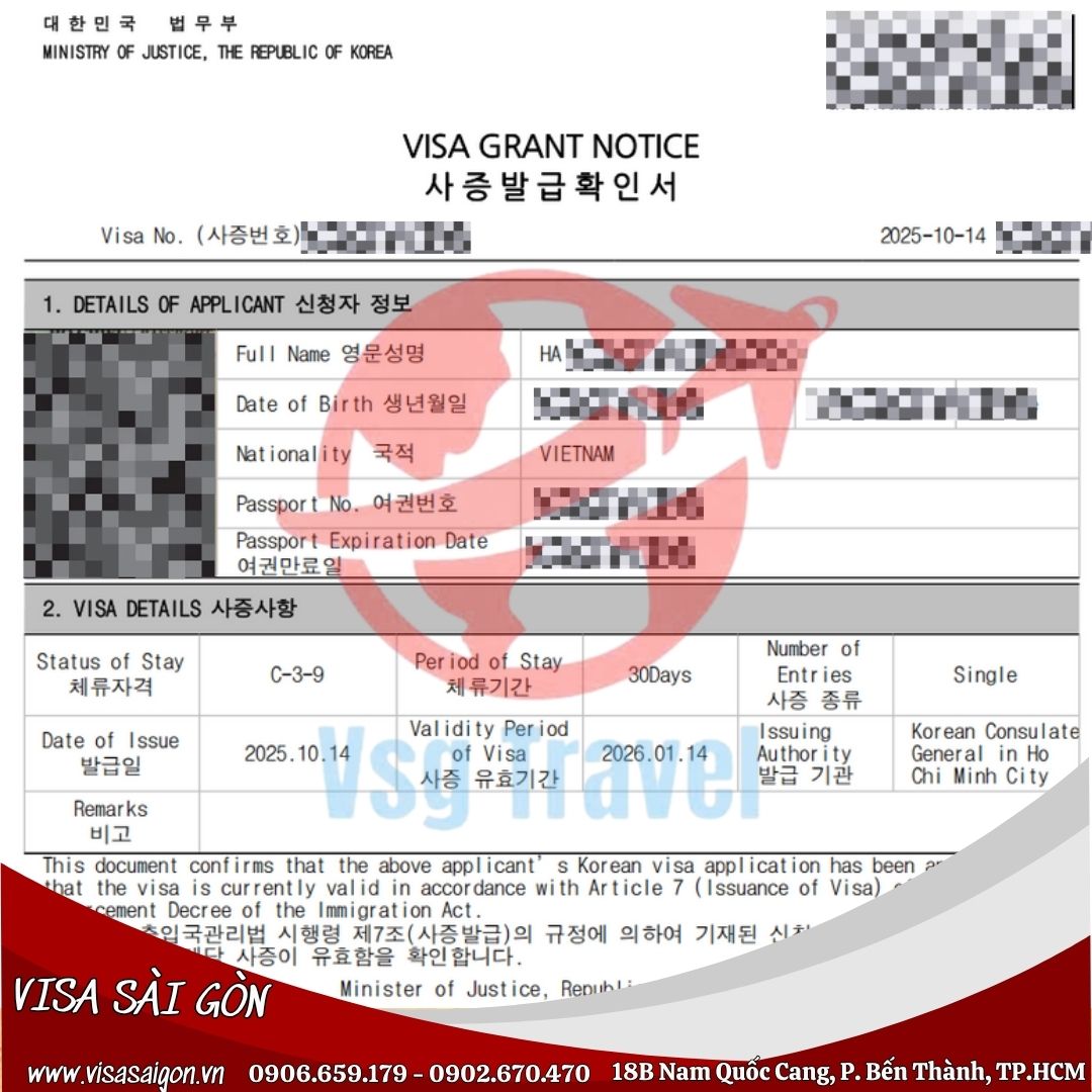 CHÚC MỪNG 14 VỊ DU KHÁCH ĐÃ MỞ KHÓA ĐƯỢC VISA HÀN QUỐC!