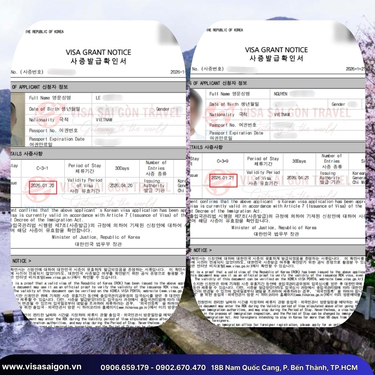 🌸 CHÚC MỪNG 4 CHỦ NHÂN VISA HÀN QUỐC – SẴN SÀNG TRẢI NGHIỆM SỚM MÙA XUÂN TẠI XỨ SỞ KIM CHI!