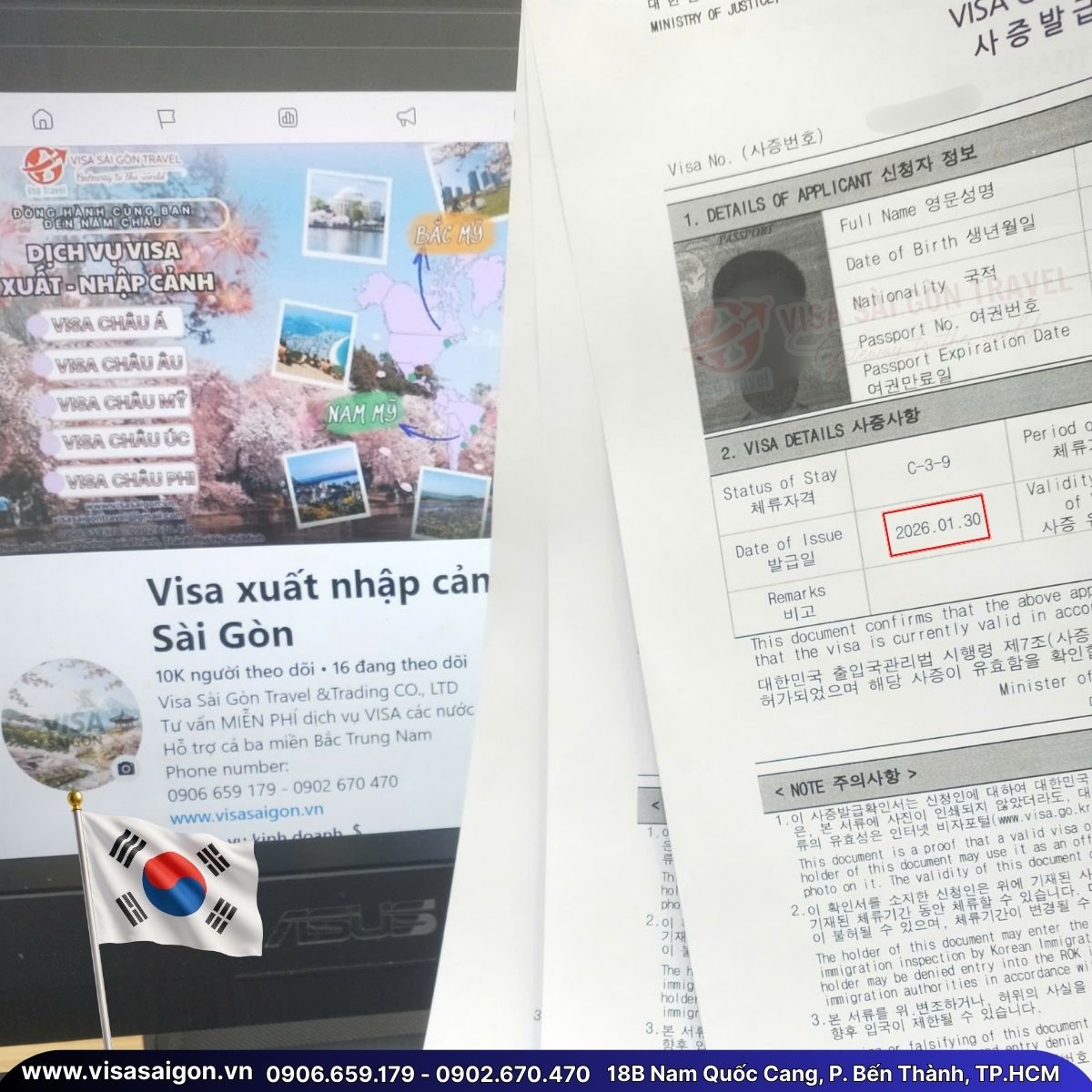 🌸DẠO BƯỚC KHAI XUÂN: CHÚC MỪNG 3 TẤM VISA HÀN QUỐC ĐÃ CHÍNH THỨC "CẬP BẾN"!