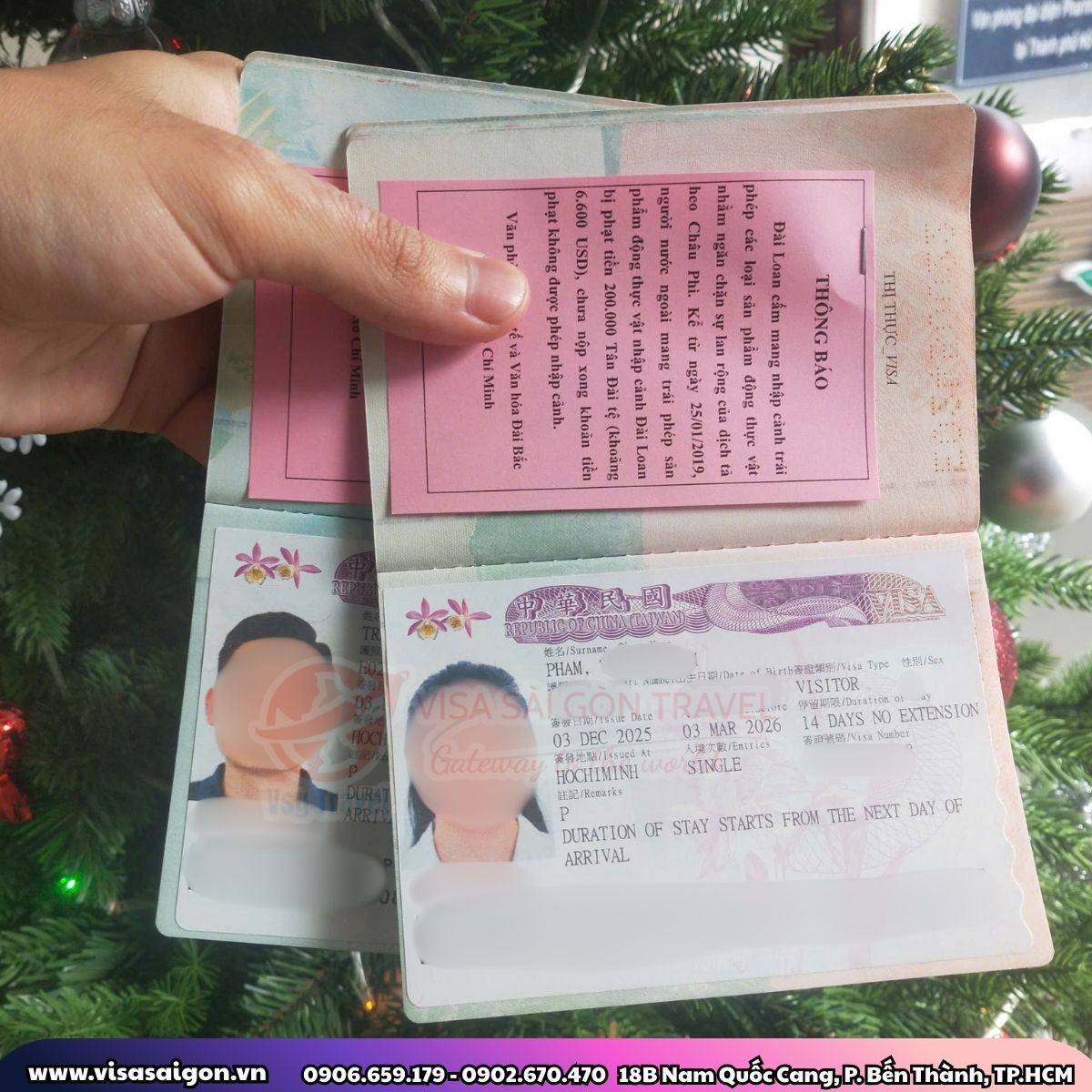 CHÚC MỪNG 2 CHIẾC VISA ĐÀI LOAN THÀNH CÔNG VƯỢT ẢI GIỮA TUẦN! 🚀