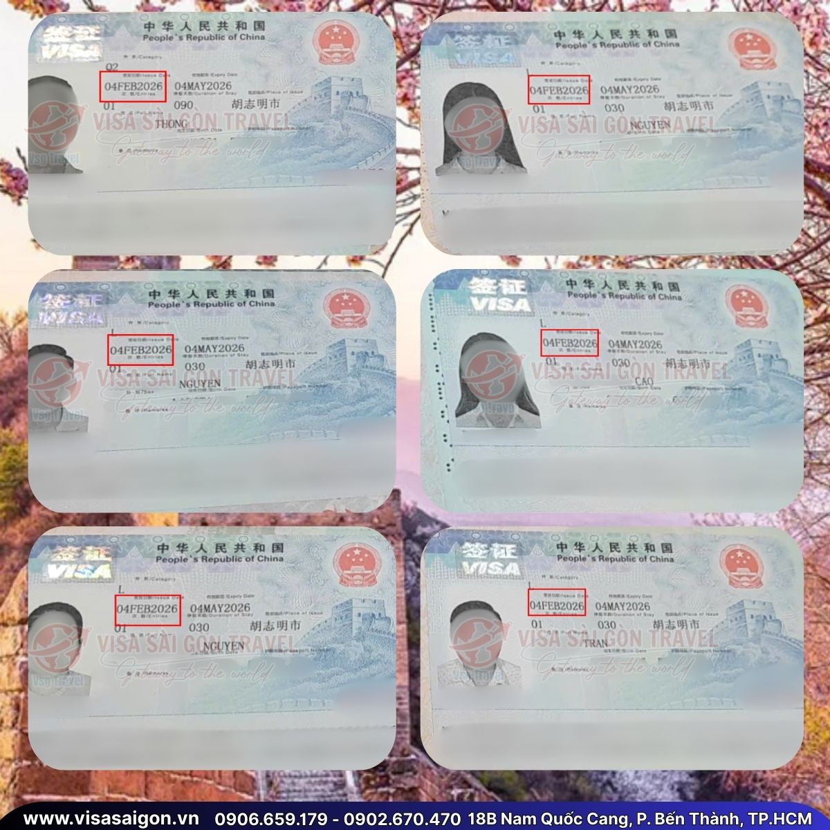 🌸 DƯỚI TÁN ĐÀO XUÂN: CHÚC MỪNG 39 VISA TRUNG QUỐC "VỀ ĐÍCH" RỰC RỠ!