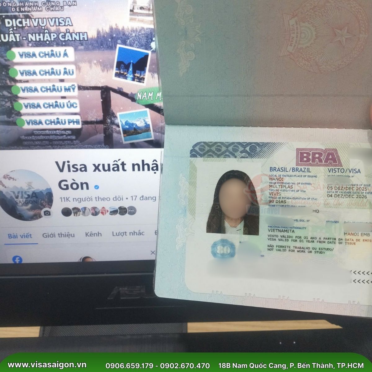 CHÚC MỪNG VỊ KHÁCH ĐẶC BIỆT ĐẬU VISA BRAZIL MULTI 1 NĂM - KHÁM PHÁ NAM MỸ CUỐI NĂM! 🌴