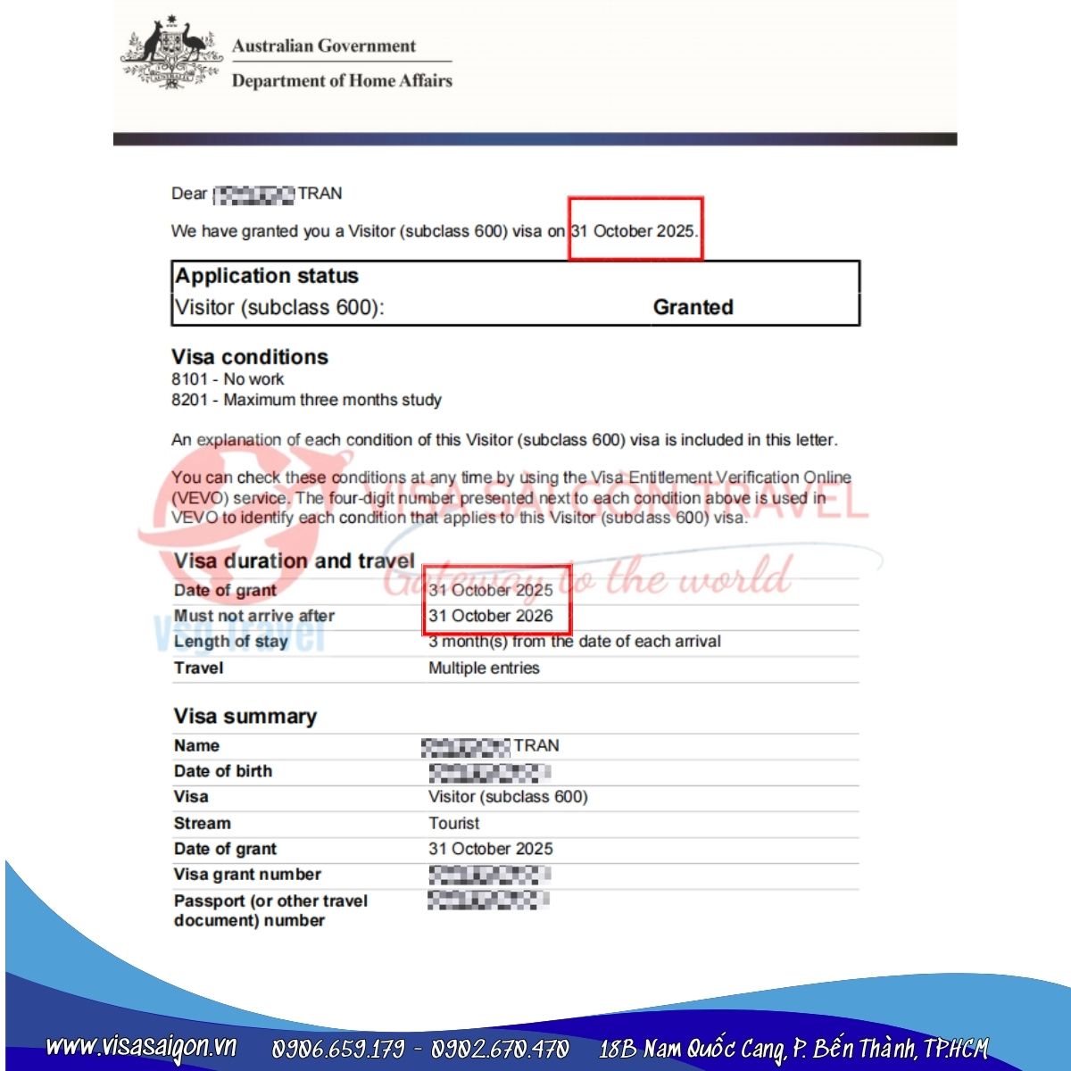 KỲ TÍCH LẶP LẠI! Vừa Lăn Tay, Đã Có Ngay Kết Quả VISA ÚC! 