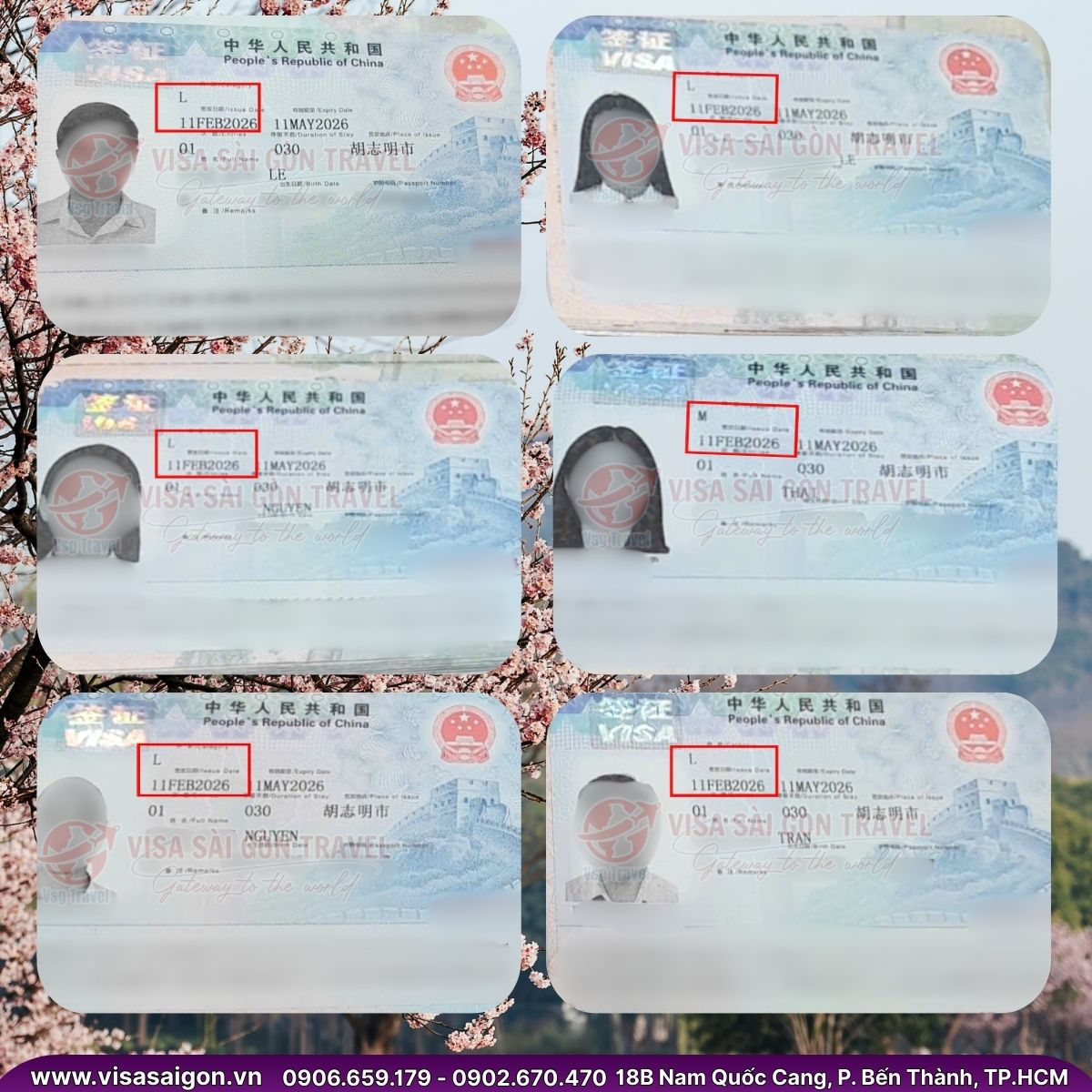 🌸 KHAI XUÂN ĐẠI THẮNG: 32 VISA TRUNG QUỐC "VƯỢT ẢI" TIẾN ĐẾN MÙA HOA RỰC RỠ TẠI TRUNG HOA! 🌸