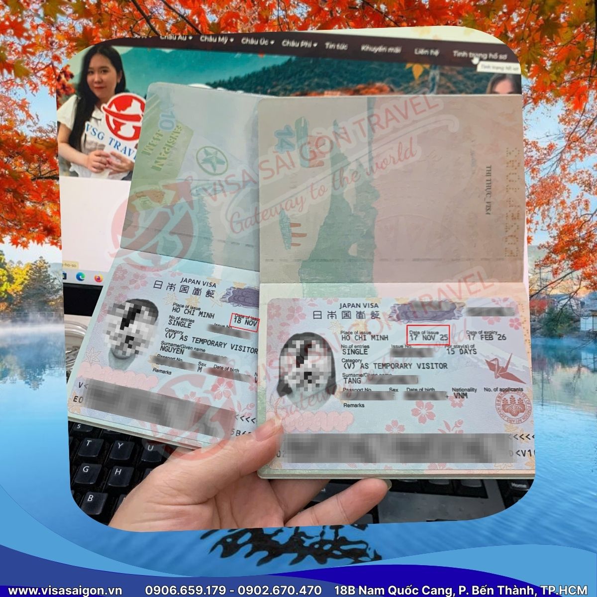 VISA NHẬT BẢN CẬP BẾN! CHÚC MỪNG 4 VỊ KHÁCH QUÝ SẴN SÀNG KHỞI HÀNH! 🍁